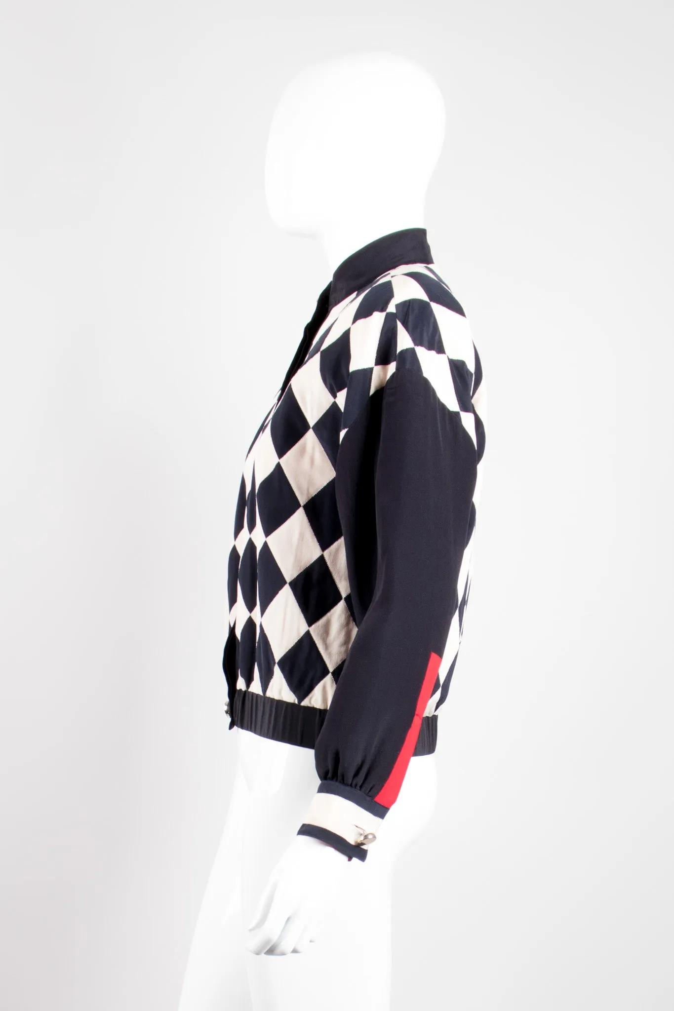 Silk Checker Varsity Bomber