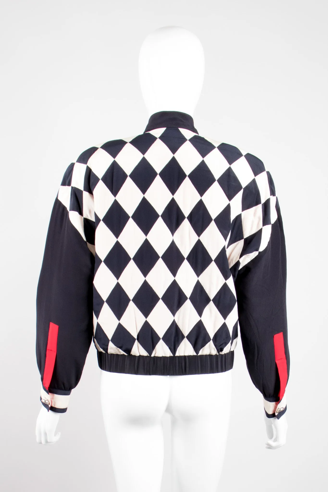 Silk Checker Varsity Bomber