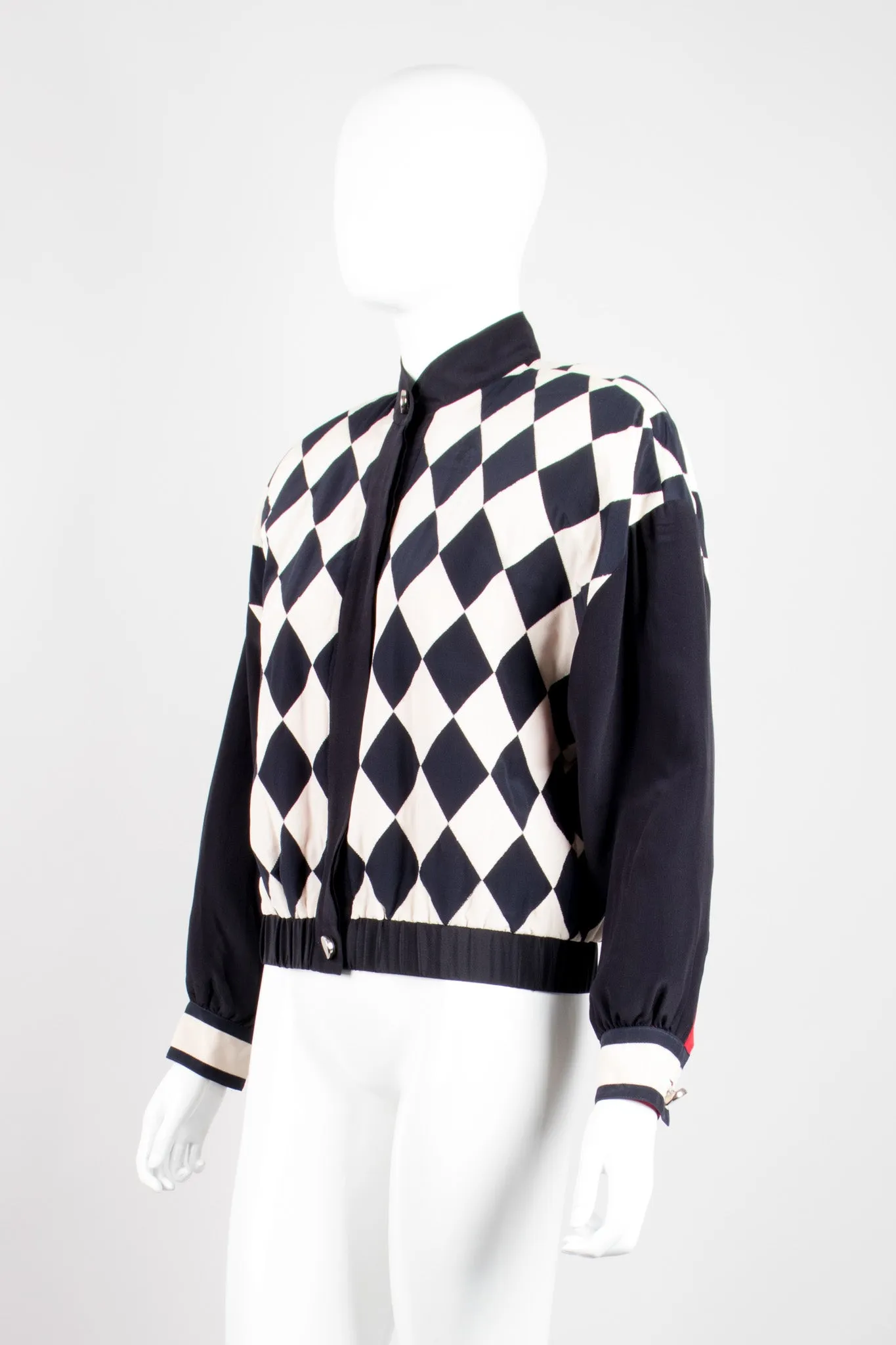 Silk Checker Varsity Bomber