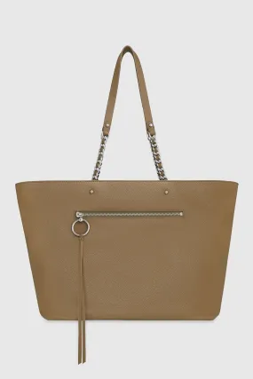 Top Zip Chain Tote