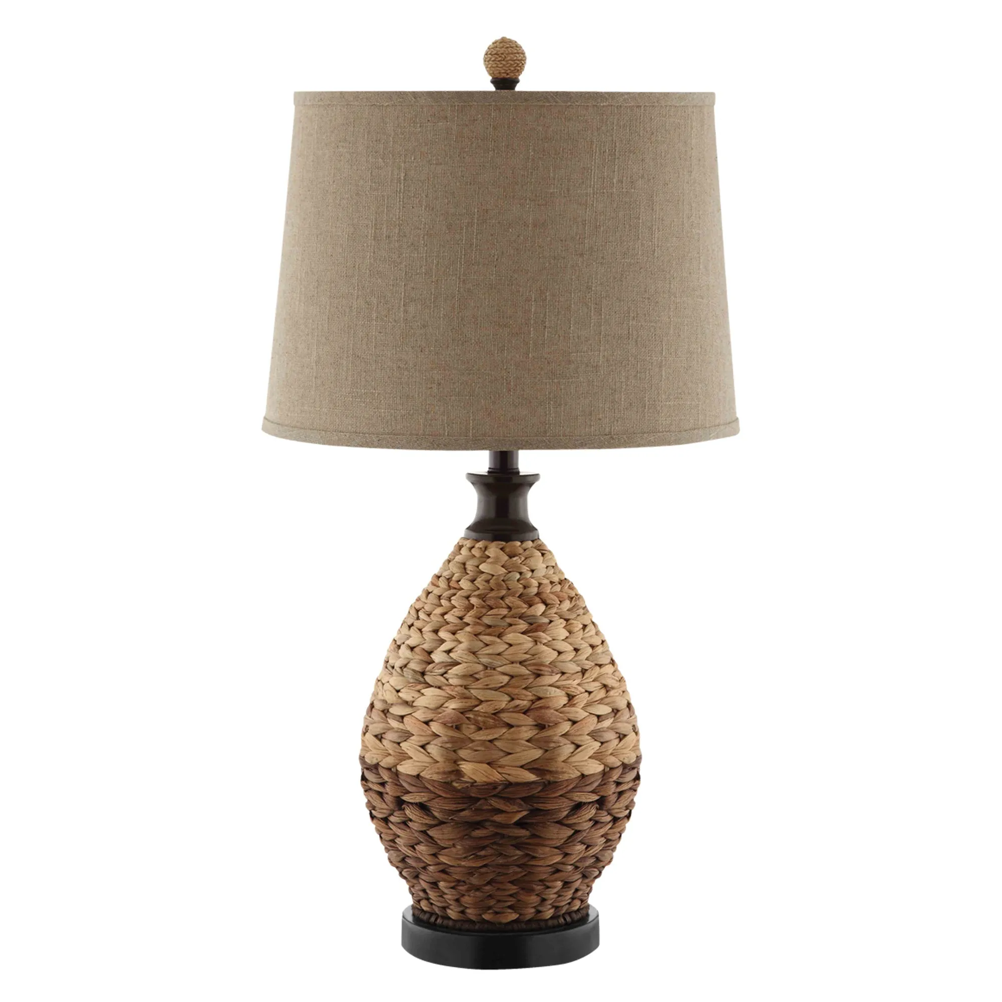 UEX7250 Rustic Table Lamp 15''W x 15''D x 29''H, Natural Brown Finish, Harpers Ferry Collection