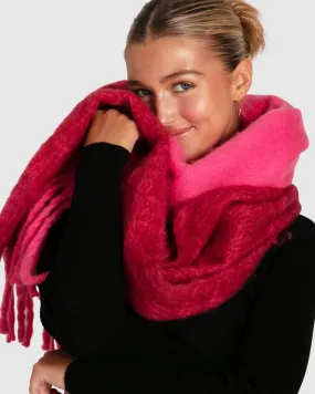 Wasted Love Two-toned Scarf - pink/red