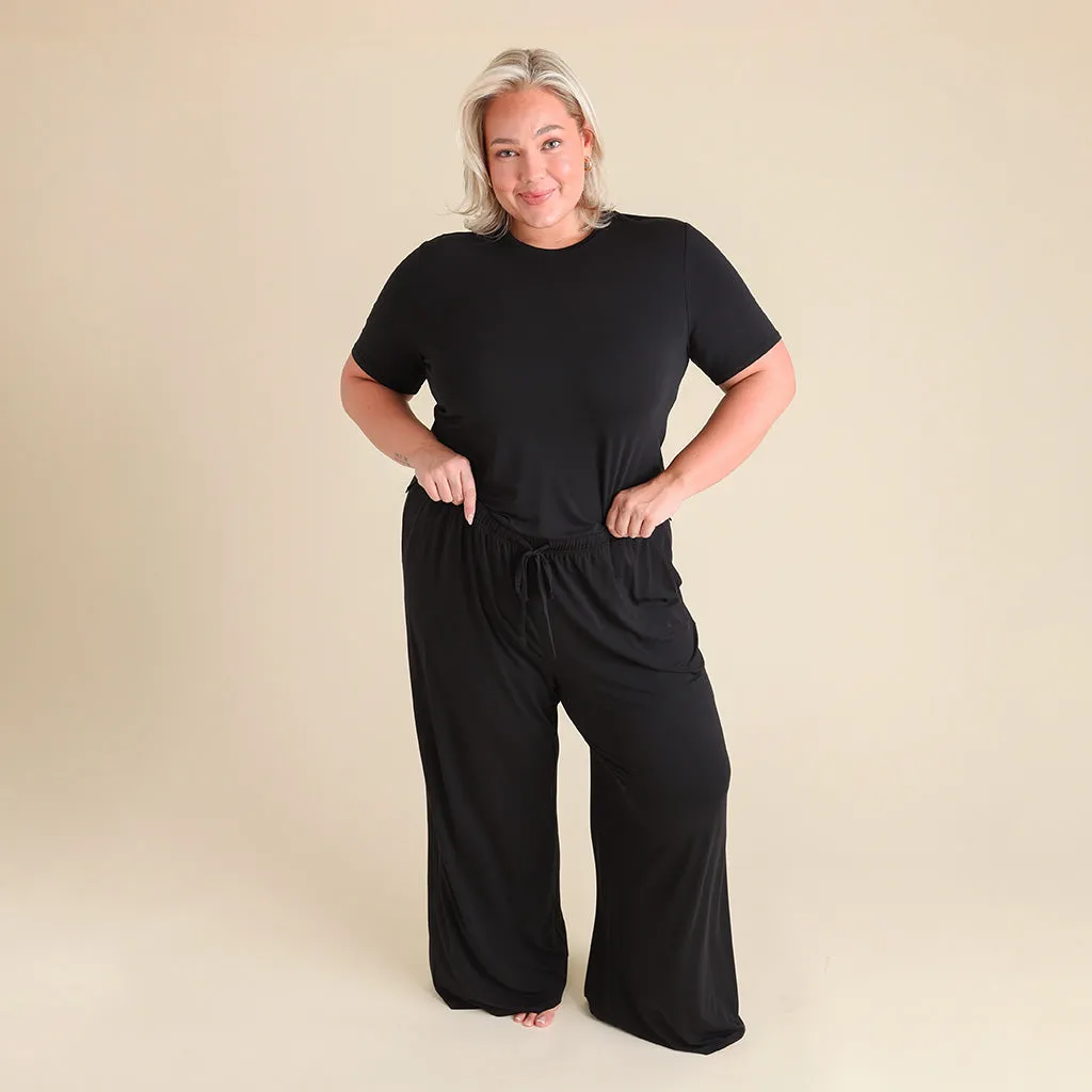 Women's Black Puddle Pants