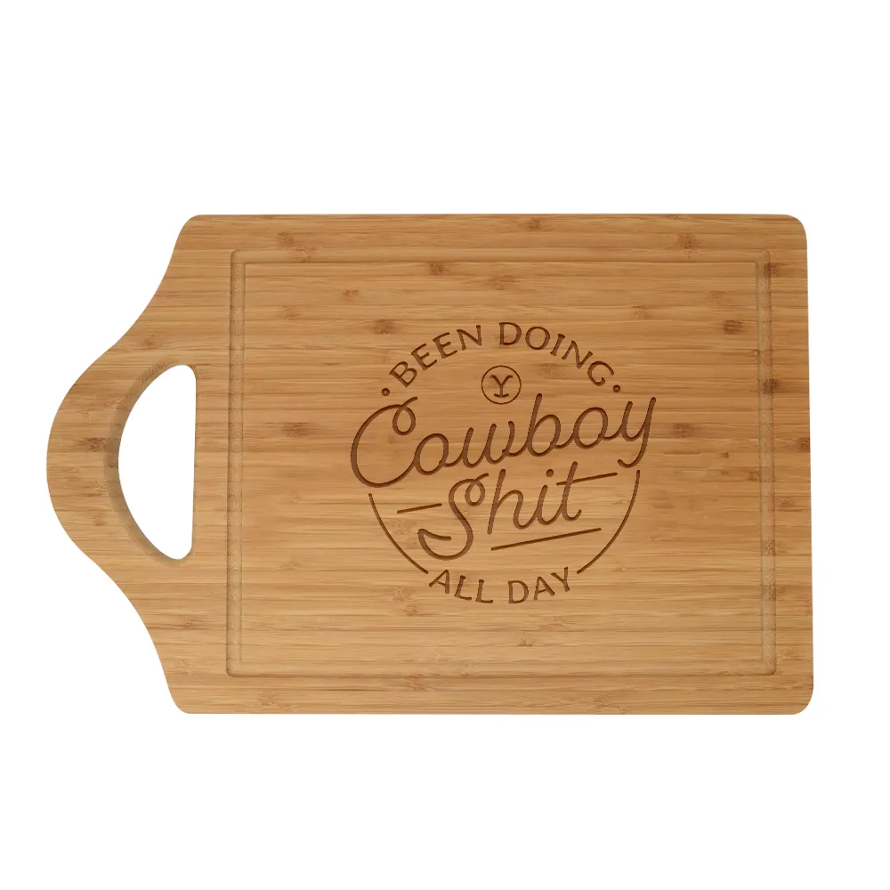 Yellowstone Cowboy Laser Engraved Cutting Board